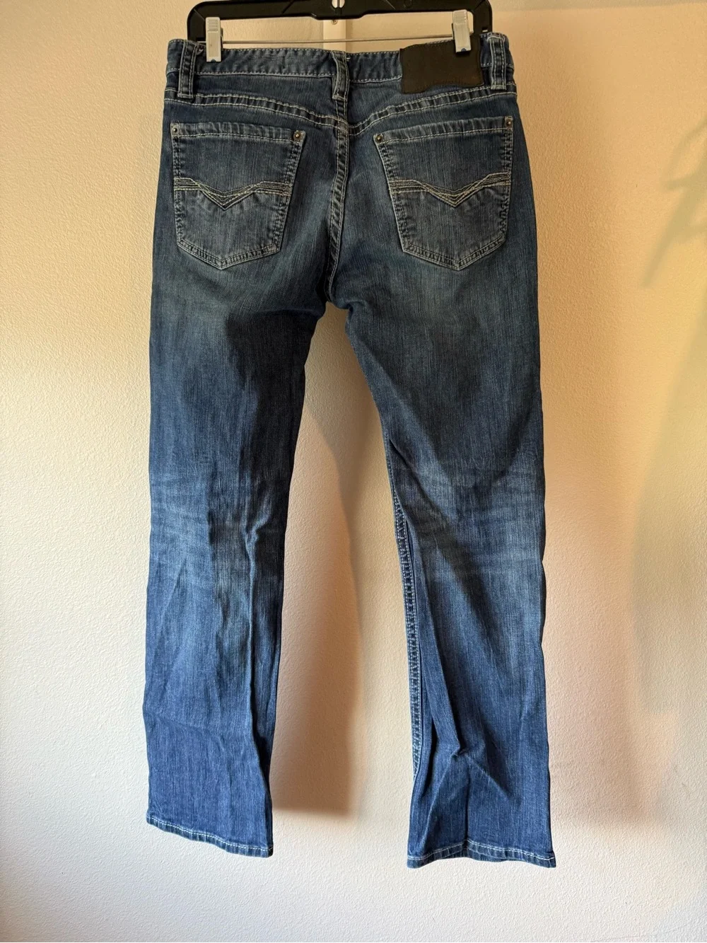Rock & Roll Men's Dark Blue Straight Fit Jeans